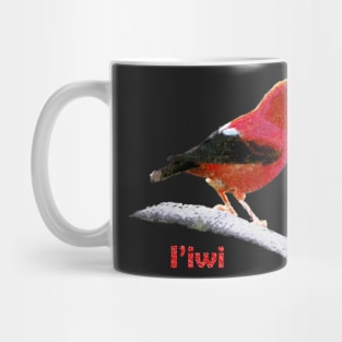 I'iwi Tropical Bird, Hawaiian Bird Mug